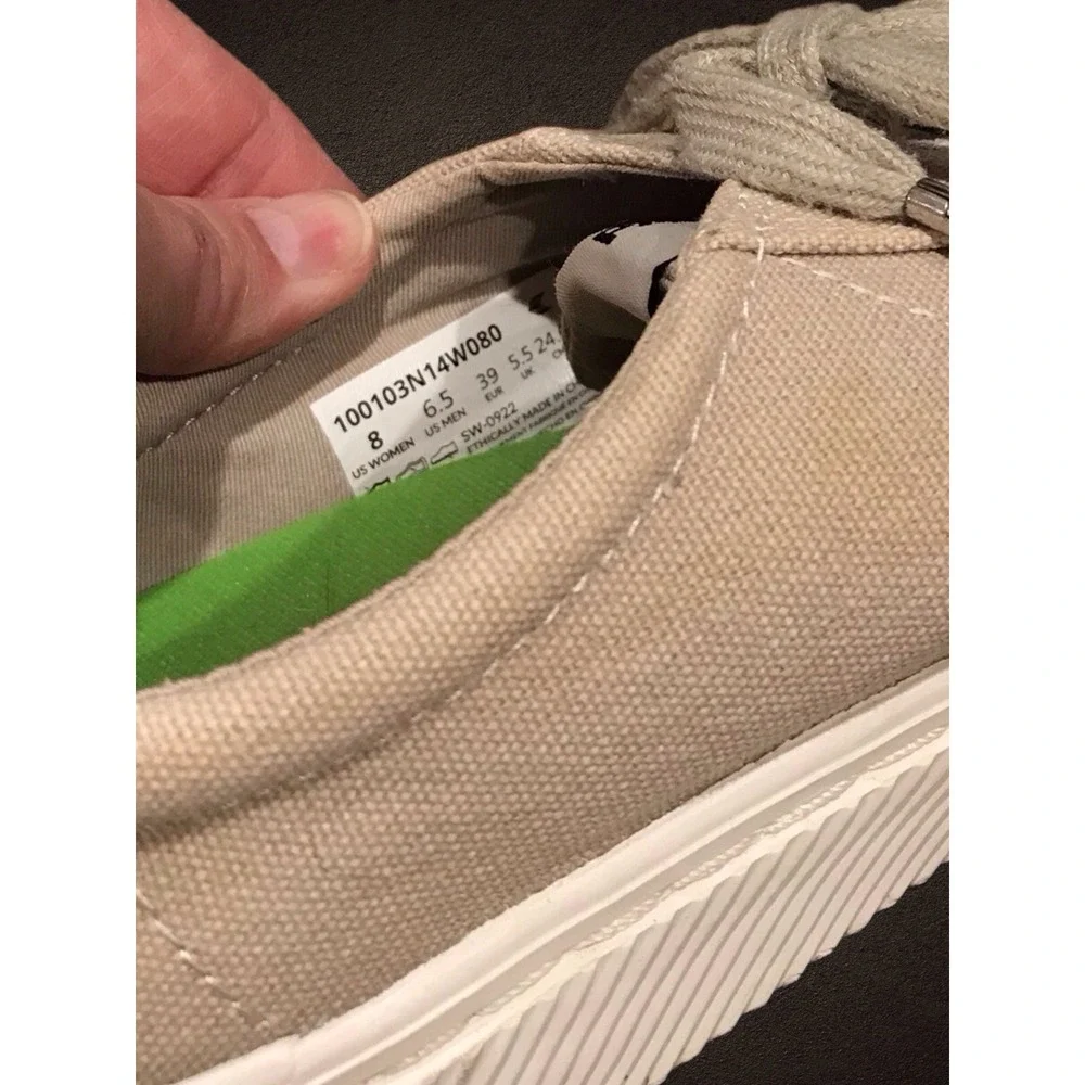 Cariuma OCA Pantone Beige Tan  Womens Size 8 Canvas Skater‎ Sneakers Shoes Low - Picture 7 of 9